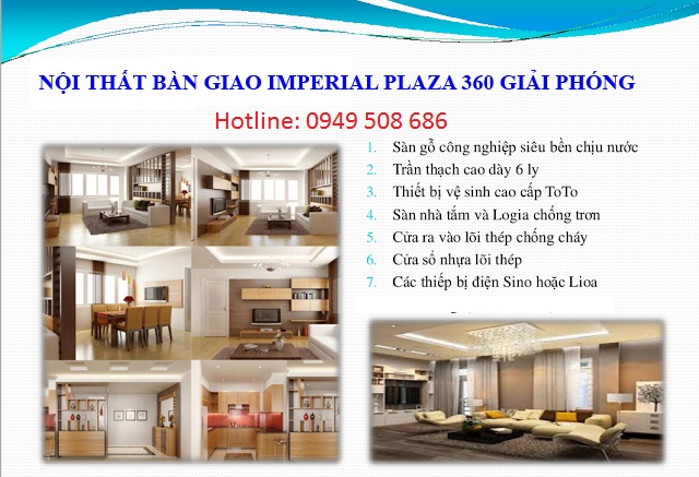 Dự án Imperial Plaza 360 Giải Phóng, Giá từ 26 Triệu/m2 gồm VAT & Full nội thất  479477