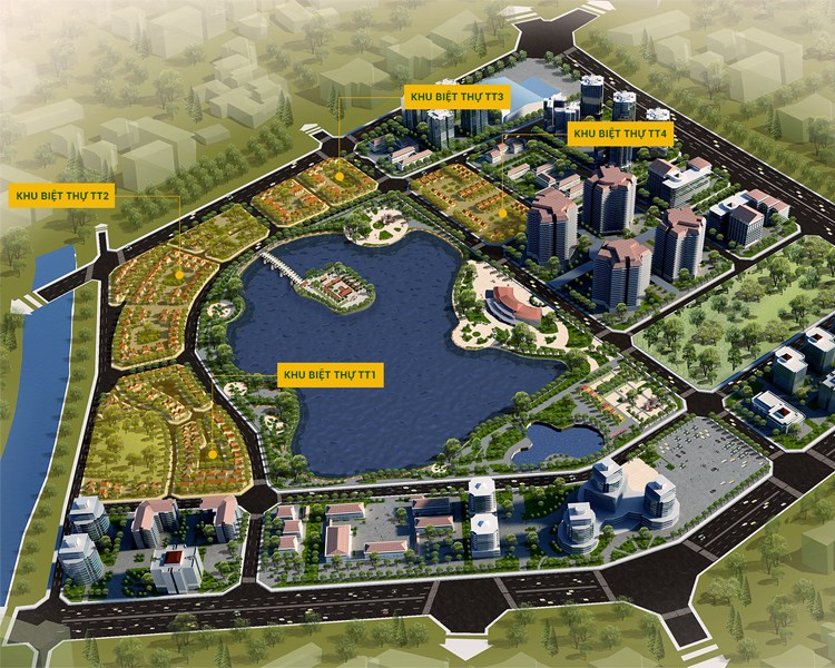 Cho thuê biệt thự làm văn phòng, trường mầm non khu TT4, Khu đô thị Thành Phố Giao Lưu 605559