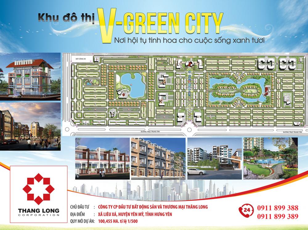 Cập nhật giá bán đất Phố Nối, dự án V-Green City phố nối Hưng Yên
 807779