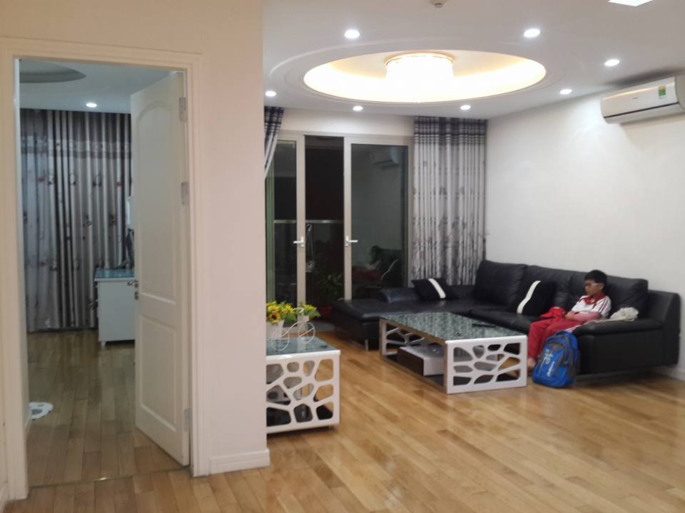 Cho thuê căn hộ M3-M4 Nguyễn Chí Thanh, DT 122m2, 3 phòng ngủ, đủ đồ, giá 13 tr/th 843499