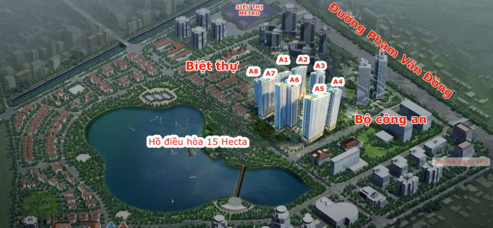 Cho thuê chung cư mới cao cấp An Bình City Phạm Văn Đồng, 2PN, vào ở ngay 846985