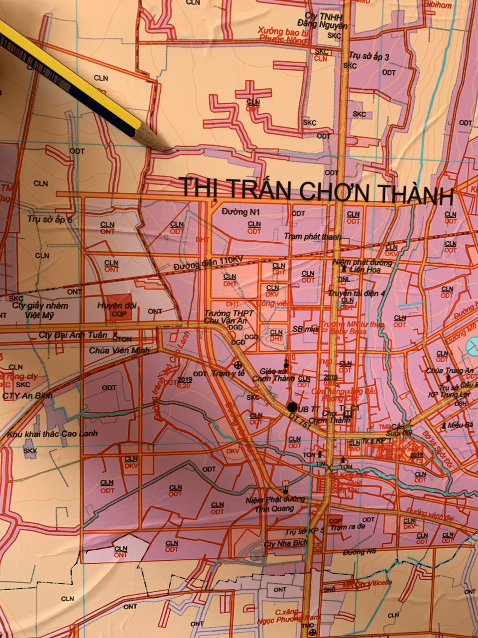 Bán đất khu phố 2,  thị trấn Chơn Thành, Bình Phước. Diện tích 175m2, giá 510 triệu. 911968