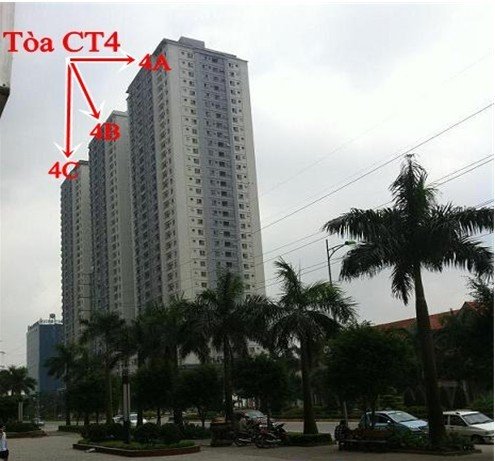 Chính chủ cho thuê căn hộ chung cư CT 4 xala Hà Đông Dt 70m2 gồm 2Pn 2Wc giá 4 triệu/tháng 912194