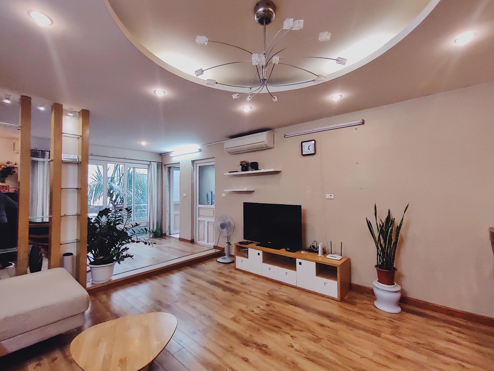 Cho thuê căn hộ tập thể bộ quốc phòng toà C3 đường Tôn Thất Thiệp 80m 2pn full đồ giá 10,5tr
 989748