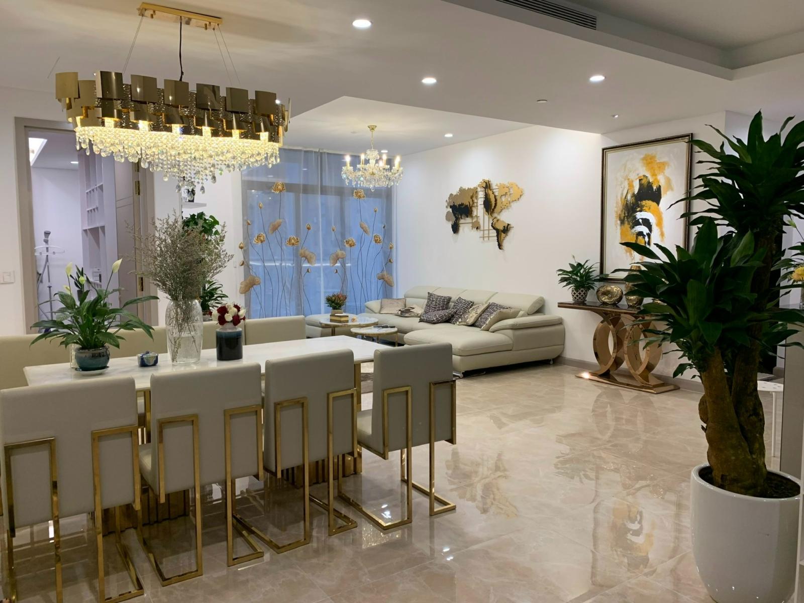 Cho thuê CHCC Sun Grand City - Thụy Khê 3PN 120m2 tầng cao view cực thoáng full nội thất nhập khẩu ( có thể vào luôn ) 1043390